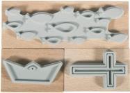Image du produit Rayher Set de tampons en bois confirmation, communion, 3