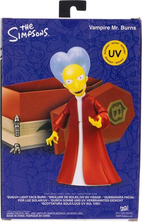 Actual product image Jakks Pacific Simpsons Premium Action Figure Count Burns 13 cm