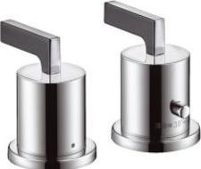 Produktbild hansgrohe AXOR Citterio 2-Loch Wannenrandthermostat mit Hebelgriffen