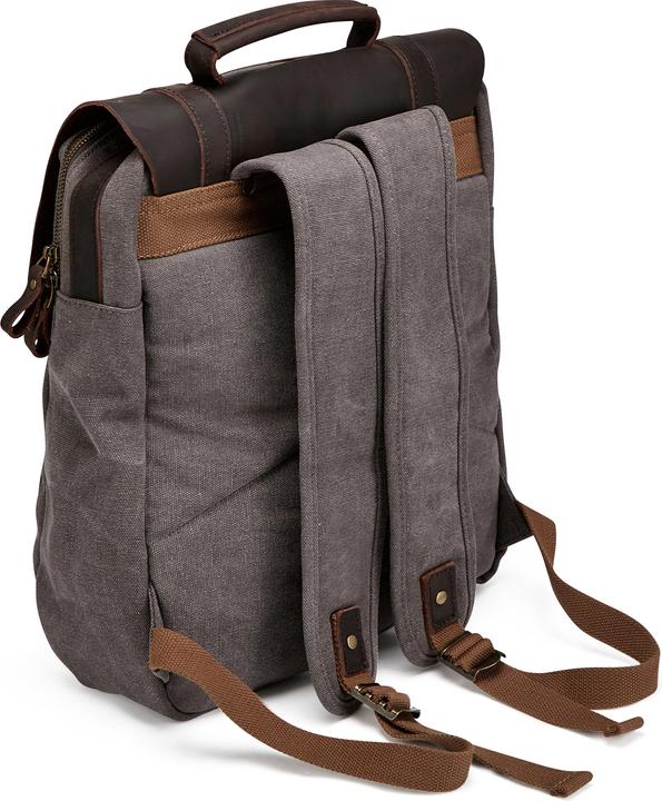 Produktbild Only-Bags.Store Canvas-Rucksack, robuster Canvas-Rucksack, Recla, Reise-Rucimed-Leder, Vintage-Rucksack (14 l)