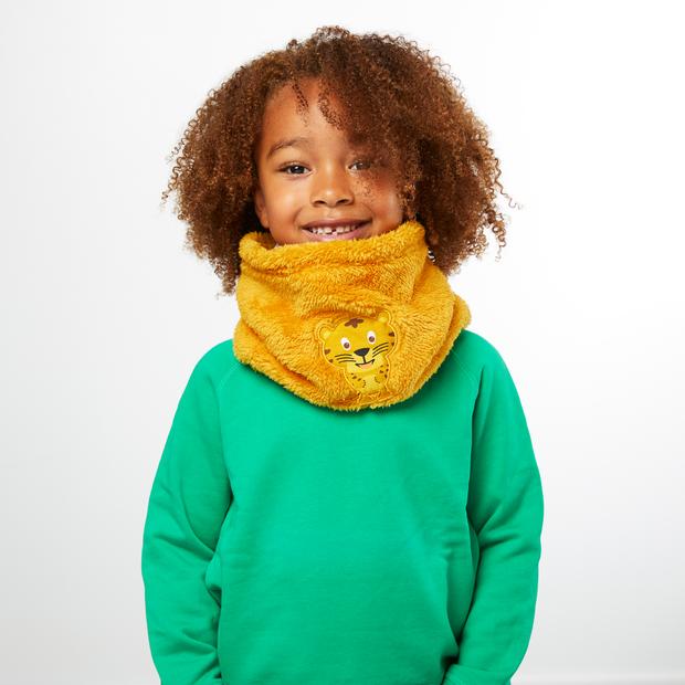 Produktbild Affenzahn Schal Tiger recyceltes Fleece senf