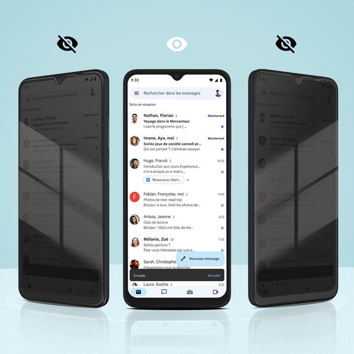 Image du produit Avizar Protection d'écran en verre pour la confidentialité (1 pièce(s), Xiaomi Poco C65)