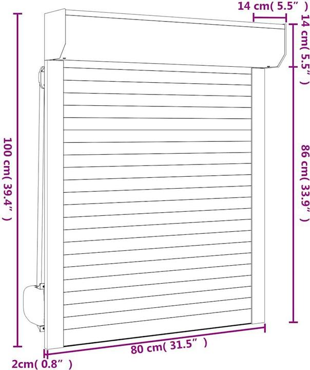 Actual product image VidaXL Helin (80 x 100 cm)