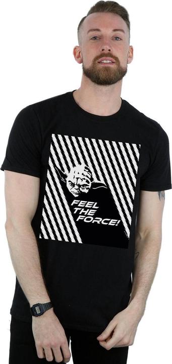 Actual product image Star Wars Mens Yoda Feel The Force T-Shirt (M)
