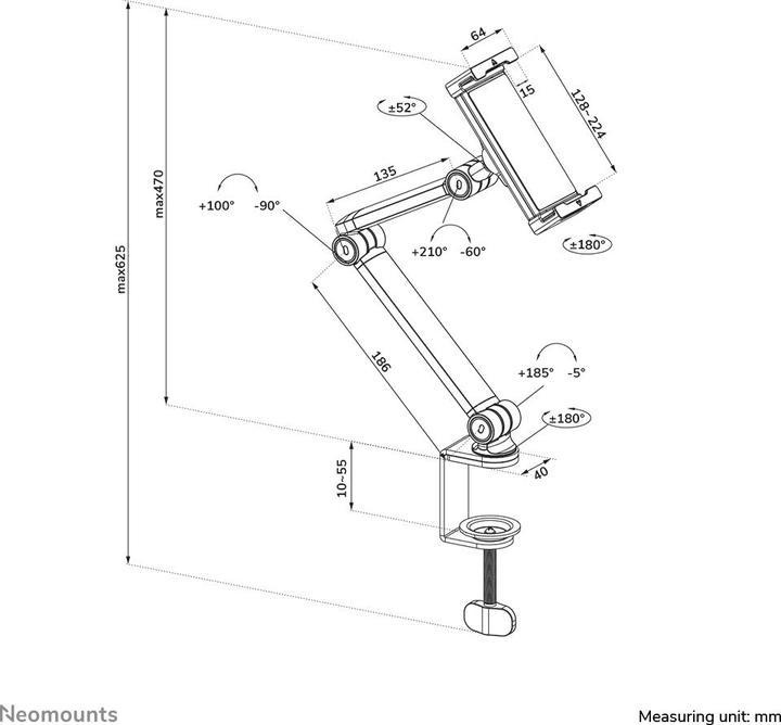 Produktbild Neomounts DS15-545WH1