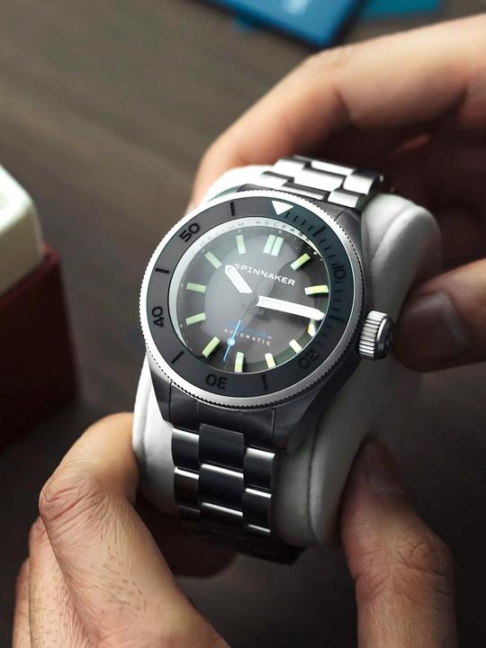 Produktbild Spinnaker SP-5098-33 Picard Volcano Black Automatik Taucheruhr 45mm 55ATM (Taucheruhr)