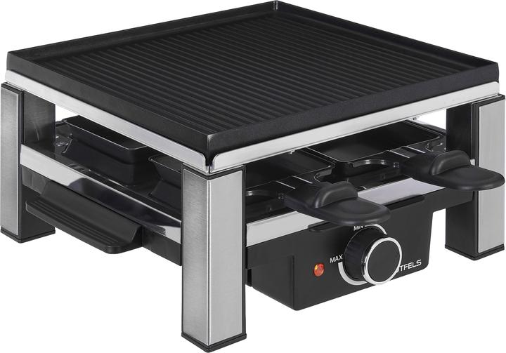 Produktbild Gutfels 4-Pfännchen-Raclette RACLETTE 4010 Für bis zu 4 Personen Antihaftbeschichtung Wendeplatte S