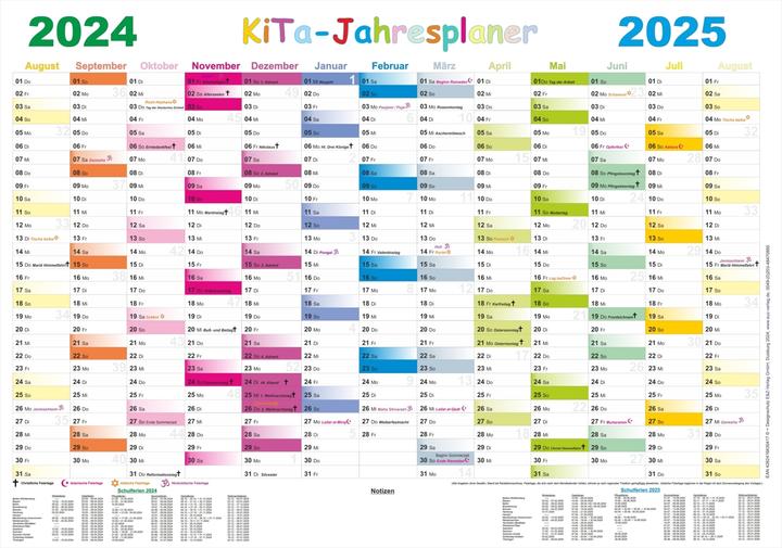 Image du produit Calendrier annuel des crèches 2024/2025 (100 x 70 cm)