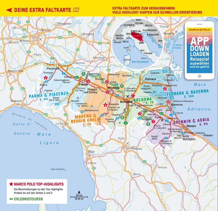 Immagine prodotto Reiseführer Emilia-Romagna, Bologna, Parma, Ravenna (Tedesco, Sabine Oberpriller, Bettina Dürr, 2022)