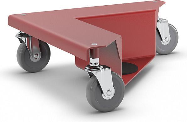 Image du produit kaiserkraft Rouleau de transport dans un coffret plastique pratique (150 kg)