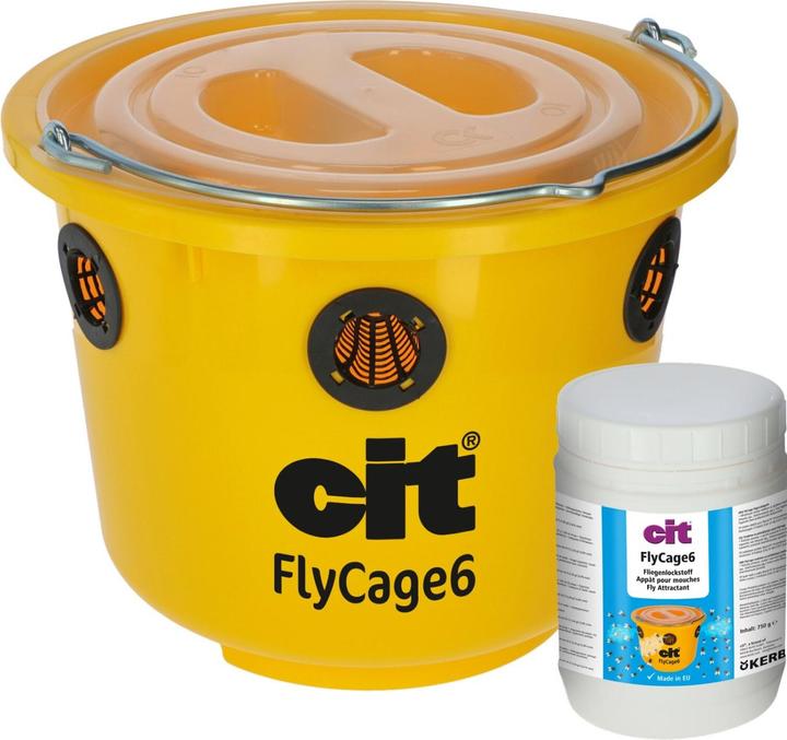Produktbild Kerbl CIT Fliegenfalle FlyCage6, Deckel, 6 Einsätze, Lockstoff