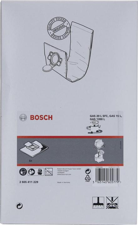 Immagine prodotto Bosch Professional Zubehör Borsa in pile, adatta al GAS 20 L Professional