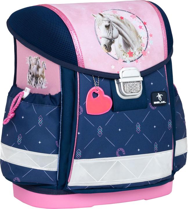 Immagine prodotto Belmil CLASSY zaino scuola 4 pezzi Amazing Horses (19 l)
