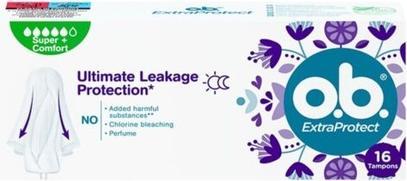 Actual product image o.b. Extra Protect Super Plus tampons - Variant: 16 ks (16 x, Regular)