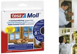 Produktbild tesa tesamoll CLASSIC P-Profil Fensterdichtung, Gummidichtung zum Isolieren