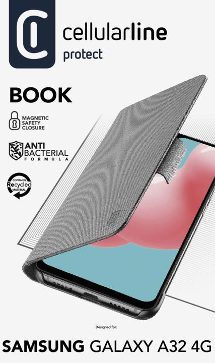 Immagine prodotto Cellularline Custodia protettiva per cellulare a libro 16.3 cm (6.4") Folio Black (Samsung Galaxy A32)