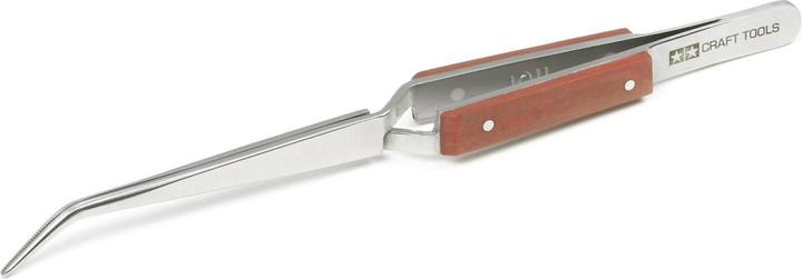 Actual product image Tamiya HG tweezers curved (cross tweezers)