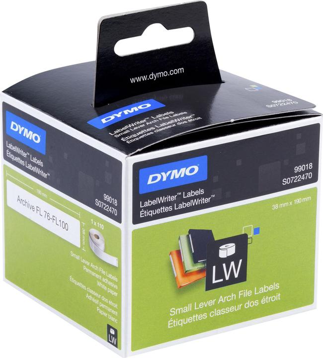 Produktbild Dymo S0722470 Ordner-Etiketten schmal