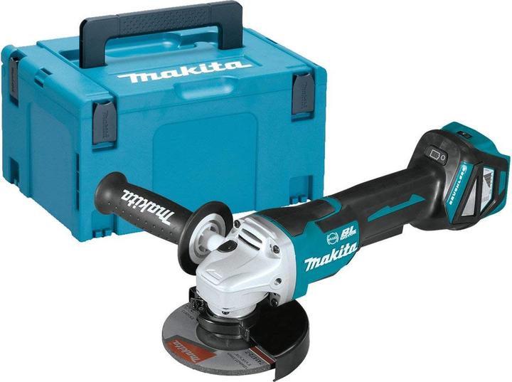 Actual product image Makita DGA517ZJ Battery angle grinder in Makpac (125 mm)