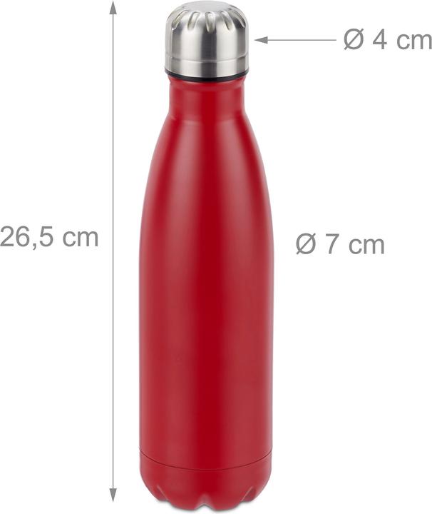 Actual product image Relaxdays Stainless Steel Flask (0.50 l)