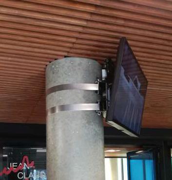 Produktbild Erard Säulenhalterung -55",Metall/Alu, schwarz (55")