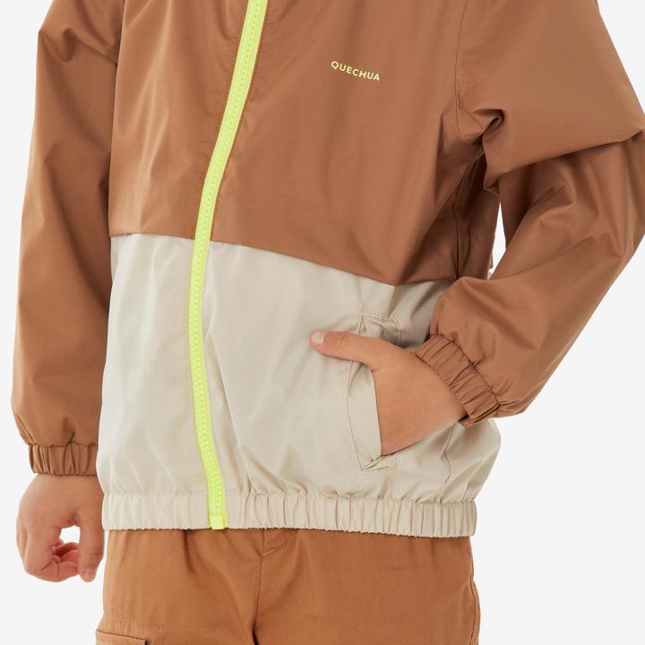 Produktbild Quechua Wanderjacke MH500 Kinder wasserdicht Gr. 92–122 braun (122)