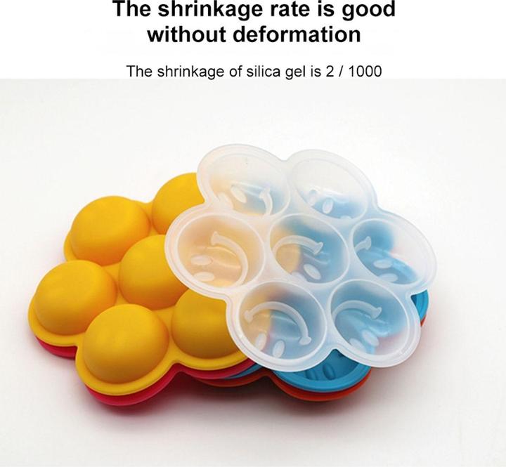 Actual product image König Design Silicone ice cube mould smiley emoji ice cubes ice for whiskey wine bar party new