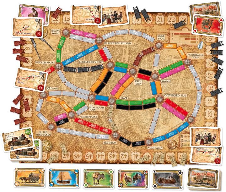 Immagine prodotto Days of Wonder DOWD0021 - Amsterdam - Città, Ticket to Ride, 2-4 giocatori, da 8 anni (edizione DE) (Tedesco)