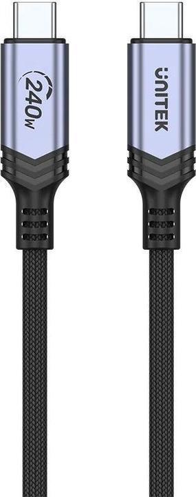 Actual product image Unitek Cable USB USB-C - USB-B 2 m Czarny (C14110GY-2M) (2 m, USB 3.1)