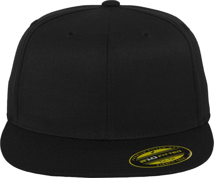 Actual product image Yupoong Flexfit Unisex Premium 210 Fitted Flat Peak Cap (L)