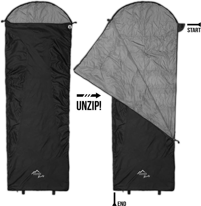 Actual product image Normani Ultralight sleeping bag Runty (210 cm)