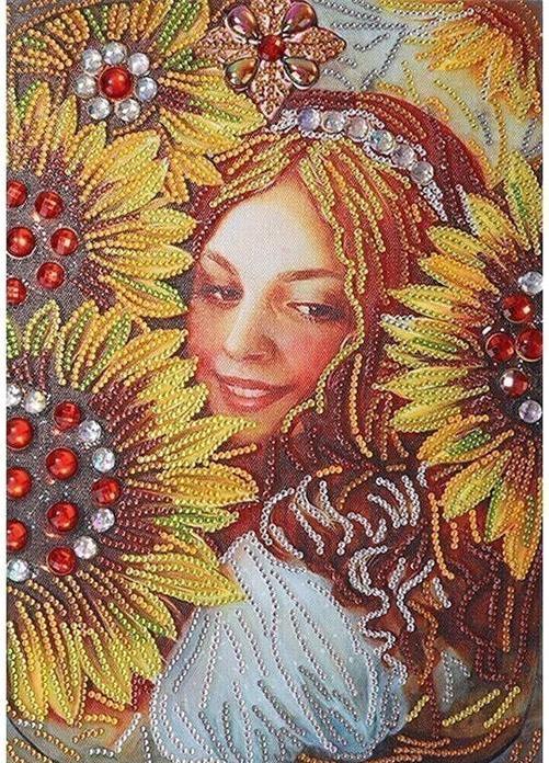 DiamantArt Diamond Painting Mädchen, 30 x 40 cm, Spezialsteine
