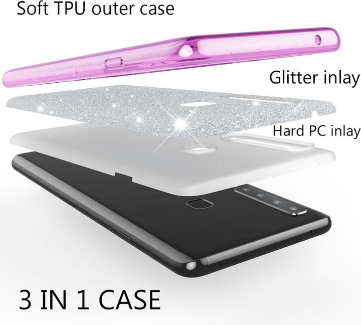 Actual product image Nalia Glitter cover (Samsung Galaxy A9)