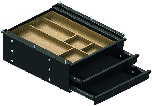 Image du produit Actiforce Tiroir boîte Tri, GRIP argent
