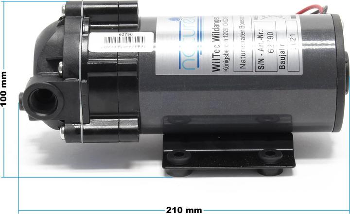 Produktbild Naturewater Druckerhöhungspumpe 500 GPD (1900 l) Booster Pumpe 100W Umkehrosmose (Boosterpumpe)