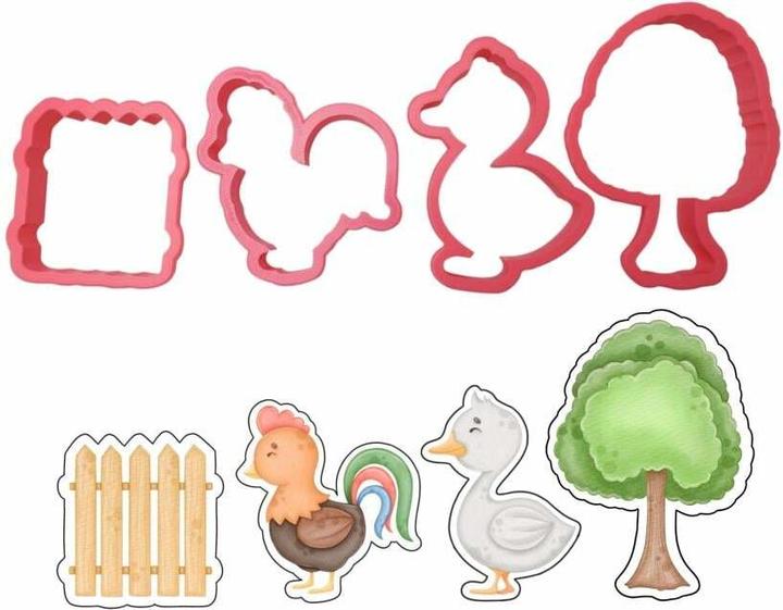 Immagine prodotto Cut my Cookies Set di stampini per biscotti con gallo e anatra