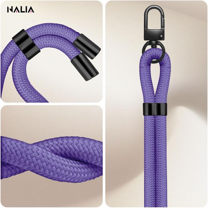 Actual product image Nalia HoldMe Lanyard Handykette - Universal Trageband für Smartphones - Verstellbar, Soft & Elastisch
