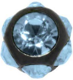 Produktbild Bijouteria 1.2mm Piercing-Kugel (Chirurgenstahl 316L, PVD Beschichtung (schwarz), Premium Kristall)