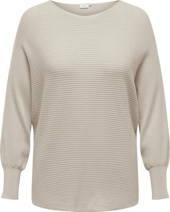 Only Curvy einfarbiger Strickpullover