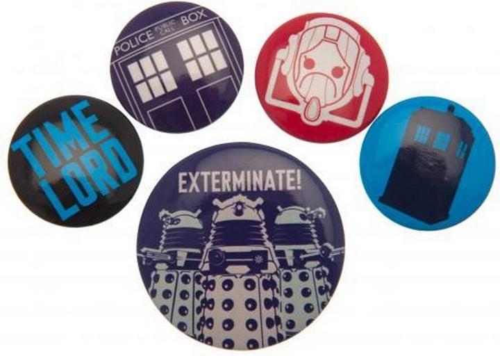 Doctor Who Ansteckerset 5Erpack