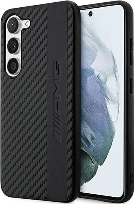 Produktbild Mercedes AMG AMHCS23MBLSCA S23+ S916 czarny/black hardcase Carbon Stripe&Embossed (Samsung Galaxy S23+)