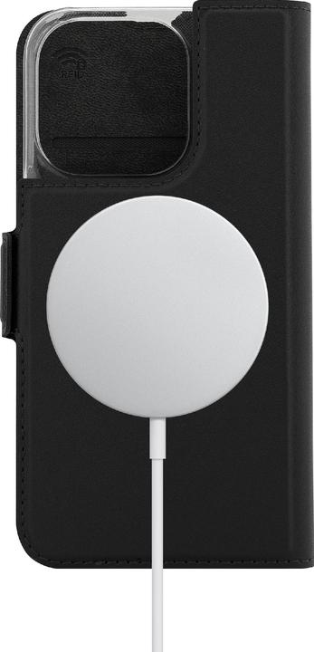 Produktbild Wave BookCase -suojakotelo, MagSafe-yhteensopiva, iPhone 15 Pro, musta (Apple iPhone 15 Pro)