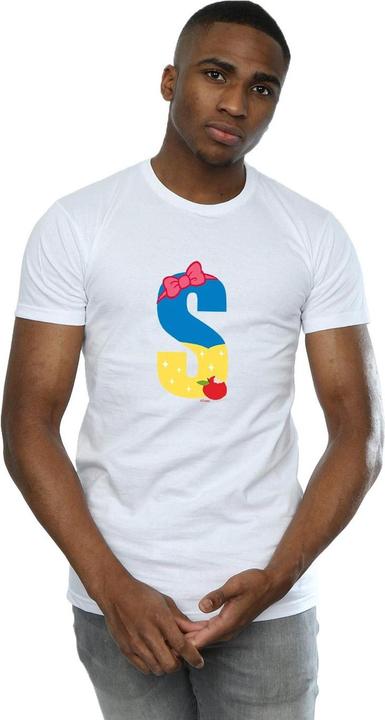 Actual product image Disney Mens Alphabet S Is For Snow White T-Shirt (L)