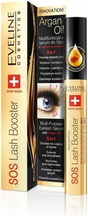Actual product image Eveline SOS Lash Booster Multipurpose Eyelash Serum 5in1 10 ml (10 ml)