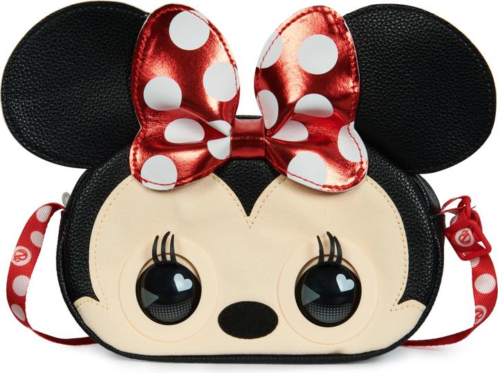 Spin Master PURSE PETS - DISNEY MINNIE - COMPAGNON INTERACTIF FORMAT SAC À MAIN - Animal Interactif Minnie Qui C