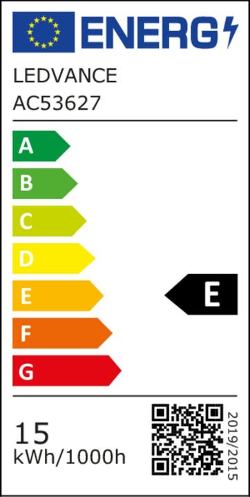 Label énergétique Osram LED TUBE T8 EM BIO-LUMILUX 1200 mm 15W 965 (G13, 15 W, 1800 lm, 8 x, E)