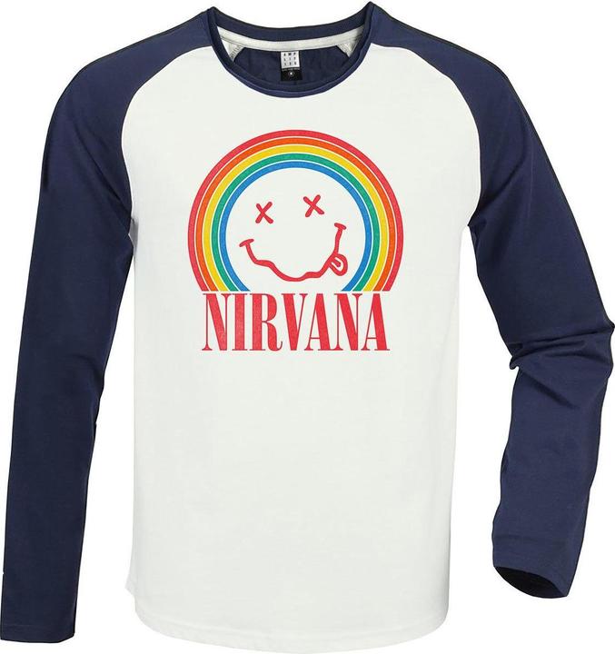 Actual product image Nirvana Unisex Adult Rainbow T-Shirt (M)