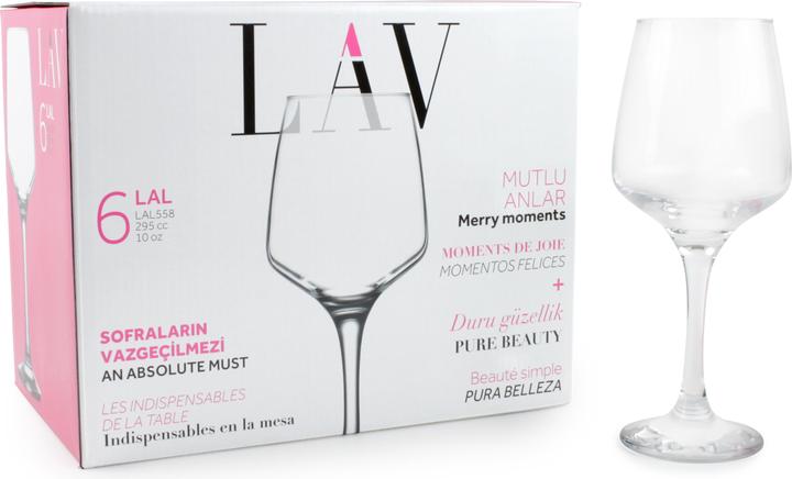 Immagine prodotto Gurallar Artcraft Bicchiere da vino bianco, 0,29L (29 cl, 6 Occhiali, Bicchieri da vino bianco)