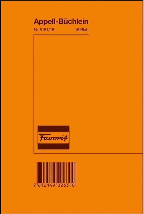 Favorit Appeal Booklet (18 x)