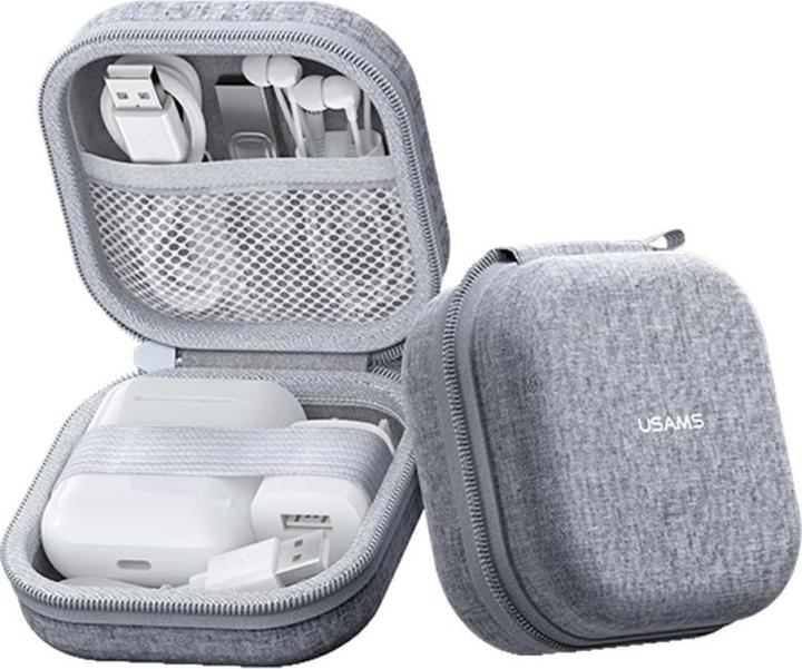 Actual product image Usams Earphones Case TWS ZB351 gray